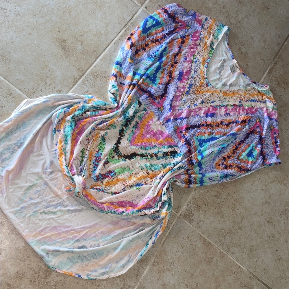 Mara Hoffman Rainbow Caftan Swim Cover up - Picture 3 of 7